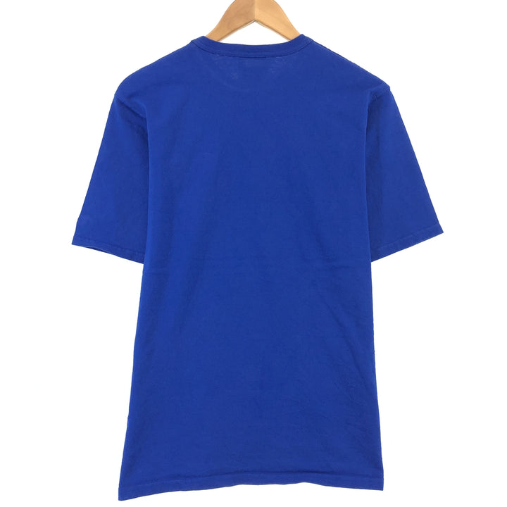 Champion Replica Bar Tag One Point Logo T-Shirt Men's M cotton blue type Vintage Second Hand