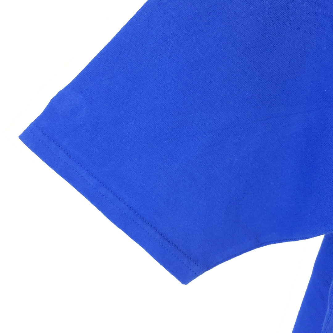 Champion Replica Bar Tag One Point Logo T-Shirt Men's M cotton blue type Vintage Second Hand