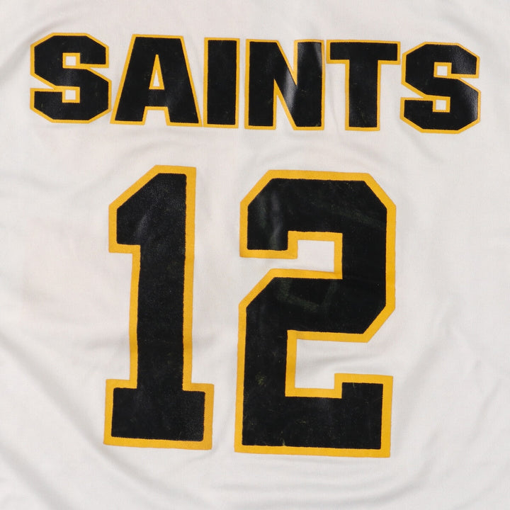 Nike V-neck mesh tank top game shirt, men's L polyester white type Vintage Second Hand