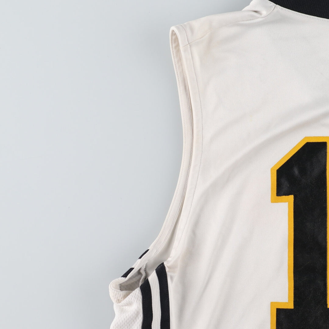 Nike V-neck mesh tank top game shirt, men's L polyester white type Vintage Second Hand