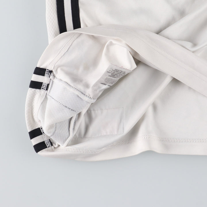 Nike V-neck mesh tank top game shirt, men's L polyester white type Vintage Second Hand