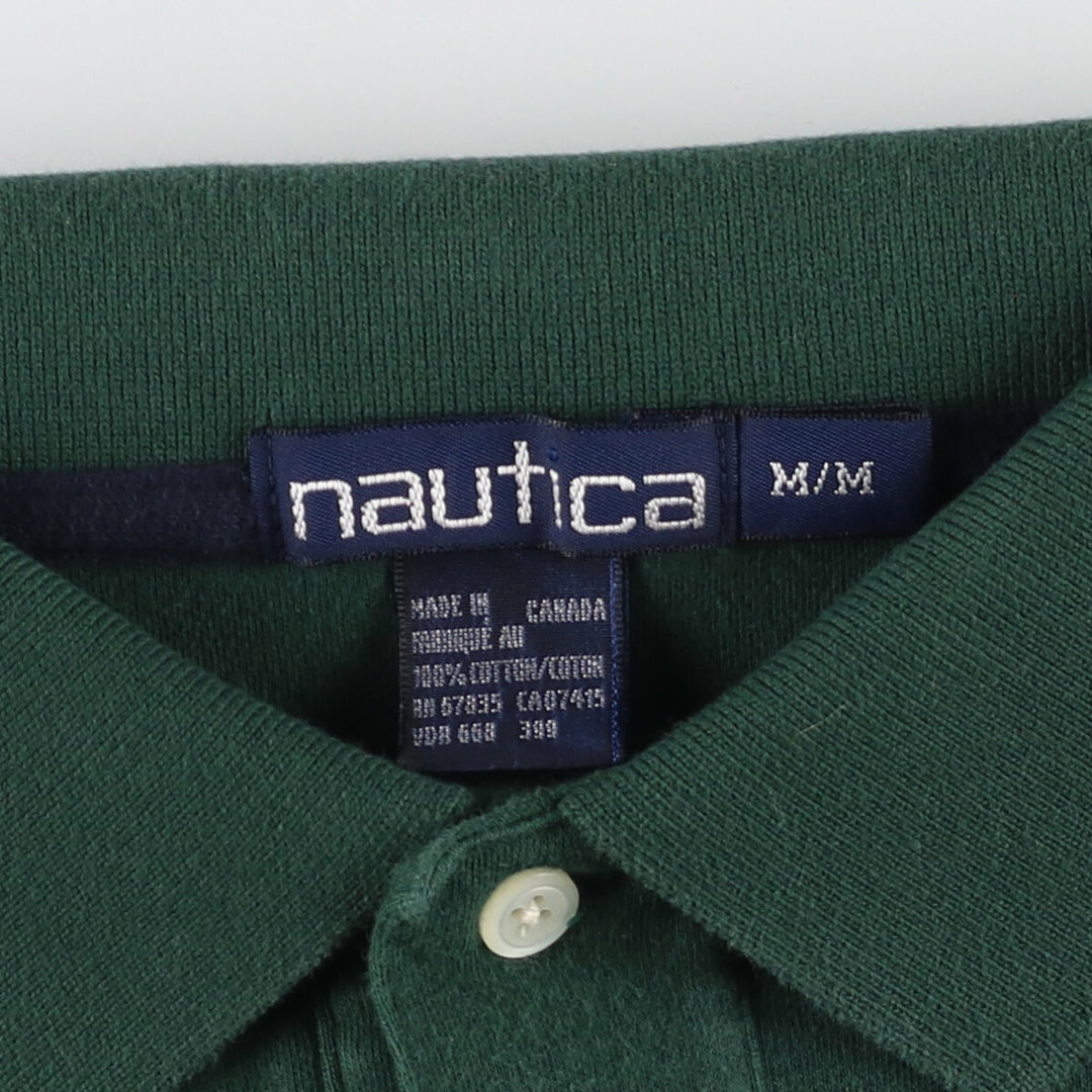 90'S NAUTICA short sleeve polo shirt made in Canada men's M vintage /eaa430718