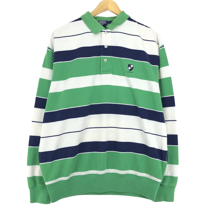 Ralph Lauren POLO by Ralph Lauren Long Sleeve Striped Polo Shirt Men's L /eaa430735