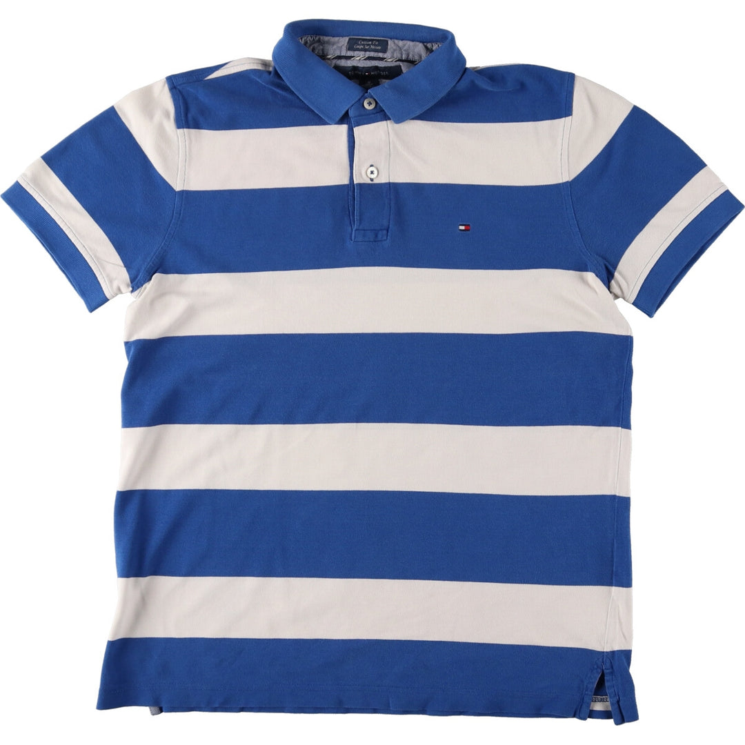 Tommy Hilfiger Short Sleeve Striped Polo Shirt Men's M Size / eaa430766