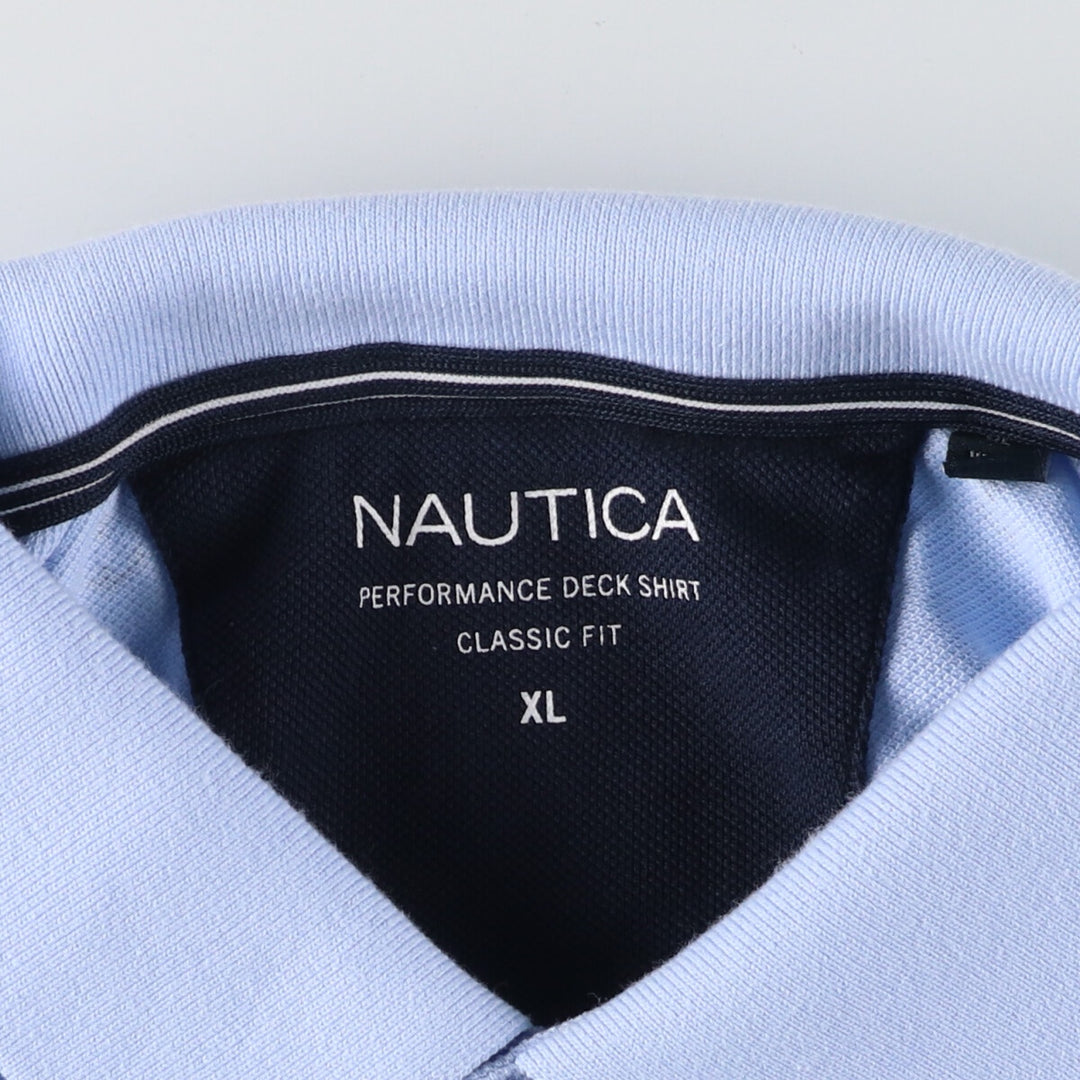 NAUTICA CLASSIC FIT all-over print short-sleeve polo shirt, men's XL /eaa430860