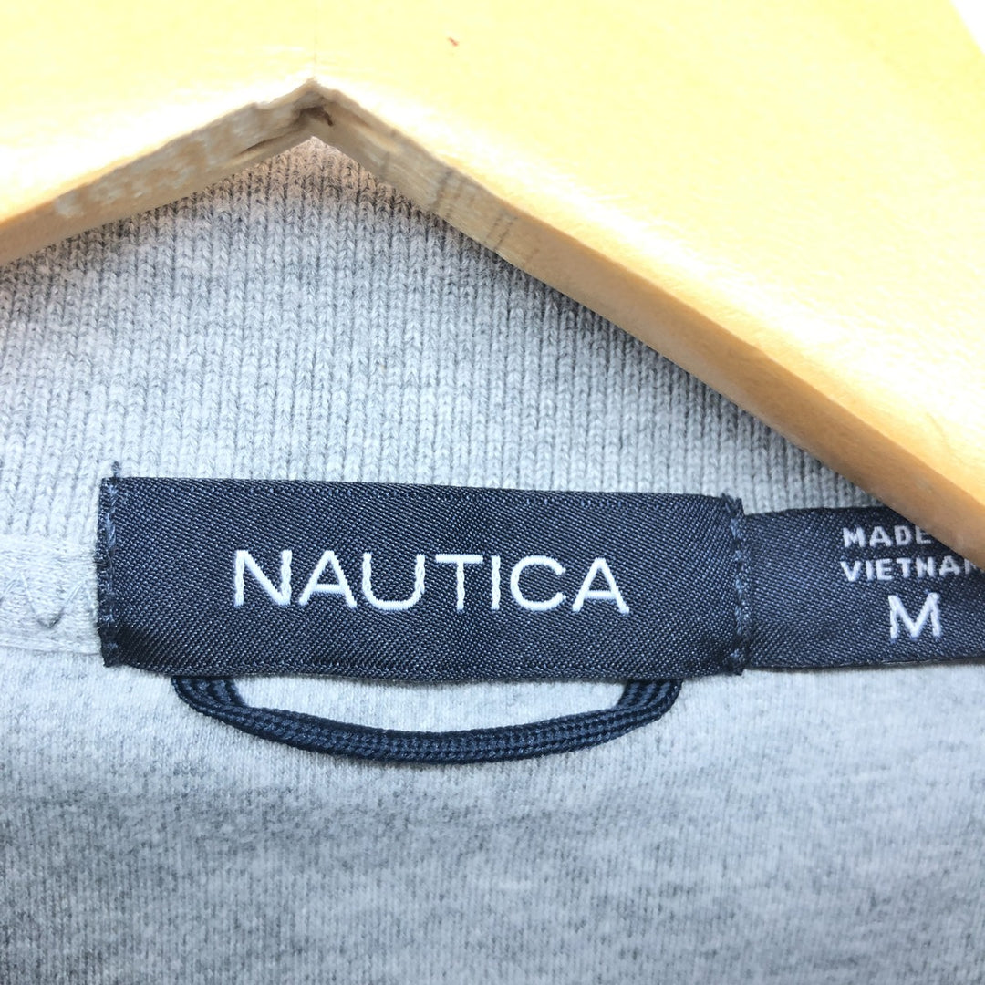 NAUTICA Short Sleeve Polo Shirt Men's M cotton gray type Vintage Second Hand