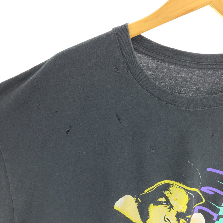 Big size ICE CUBE rap T-shirt, men's XXXL equivalent unclear black type Vintage Second Hand