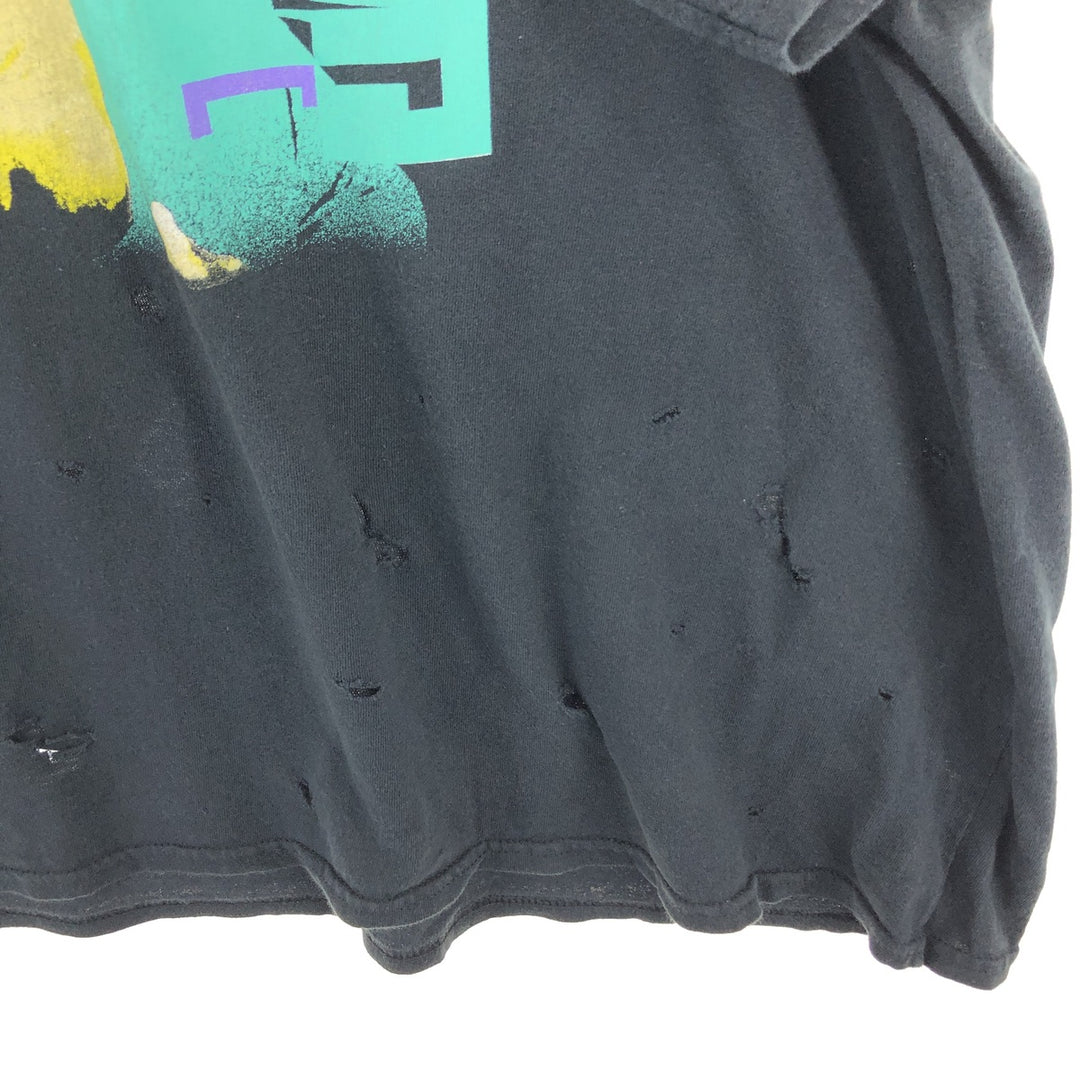 Big size ICE CUBE rap T-shirt, men's XXXL equivalent unclear black type Vintage Second Hand