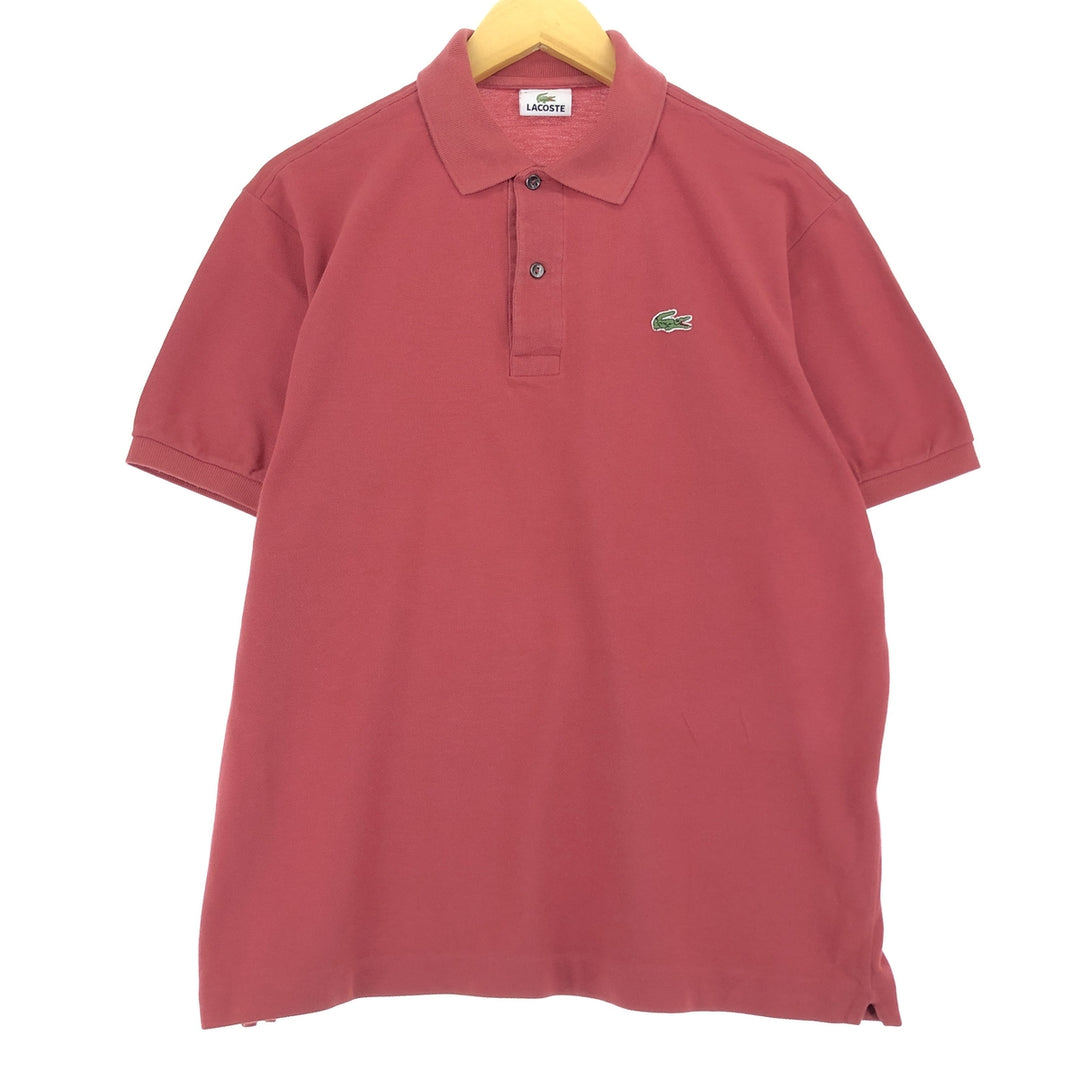 Lacoste LACOSTE Short Sleeve Polo Shirt 5 Men's L cotton red type Vintage Second Hand