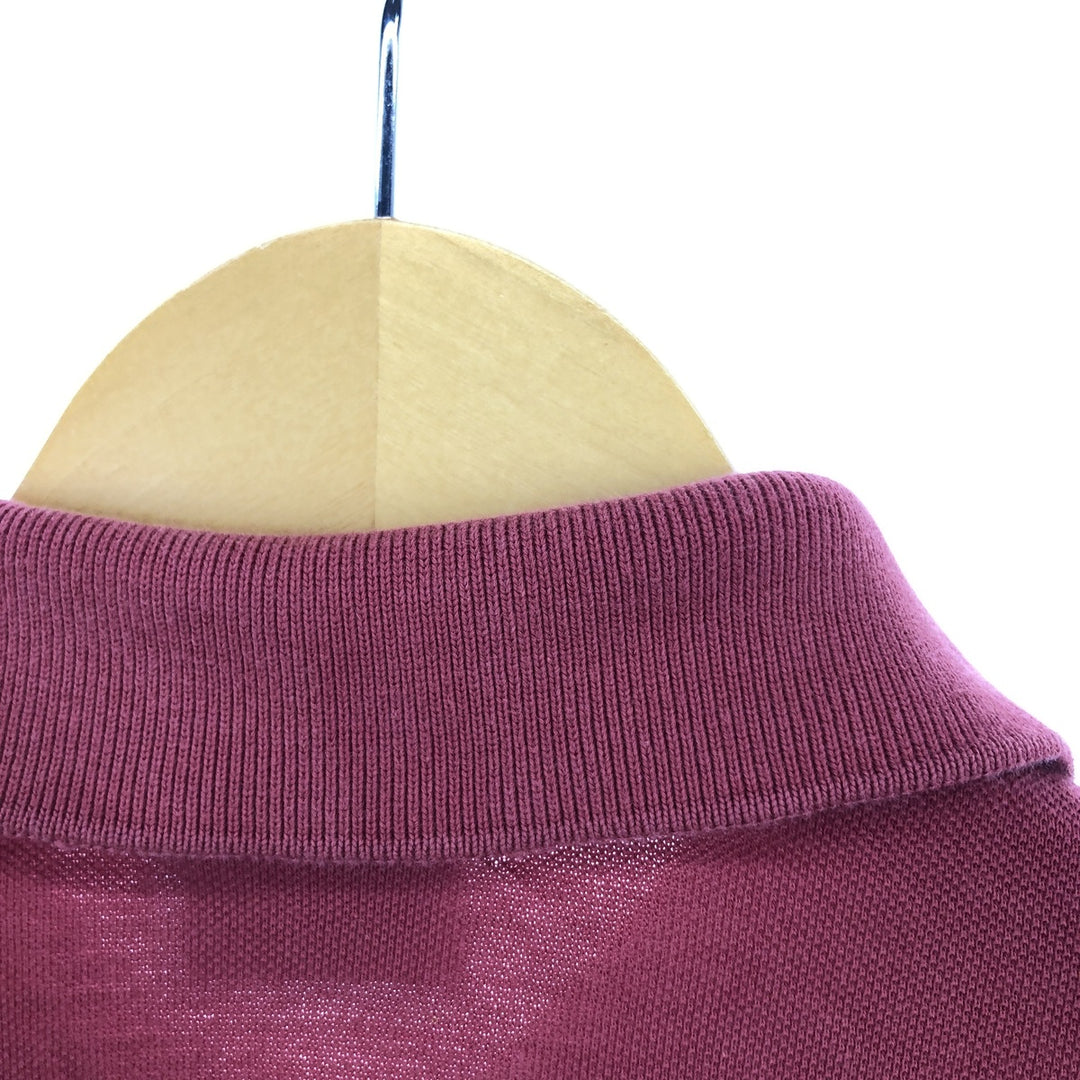 Lacoste LACOSTE Short Sleeve Polo Shirt 5 Men's L cotton red type Vintage Second Hand