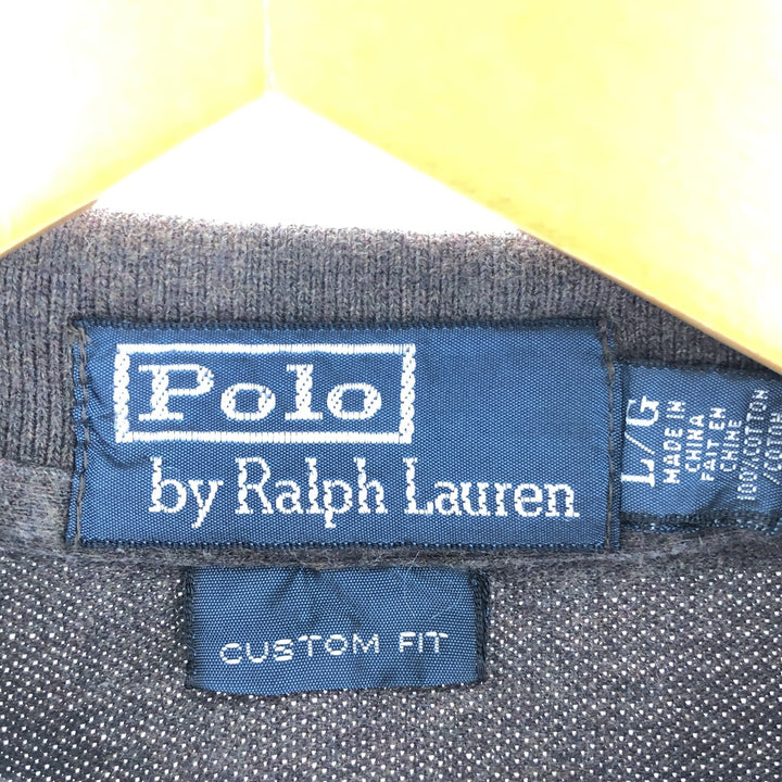 Ralph Lauren POLO RALPH LAUREN CUSTOM FIT short sleeve polo shirt men's size L / eaa430986