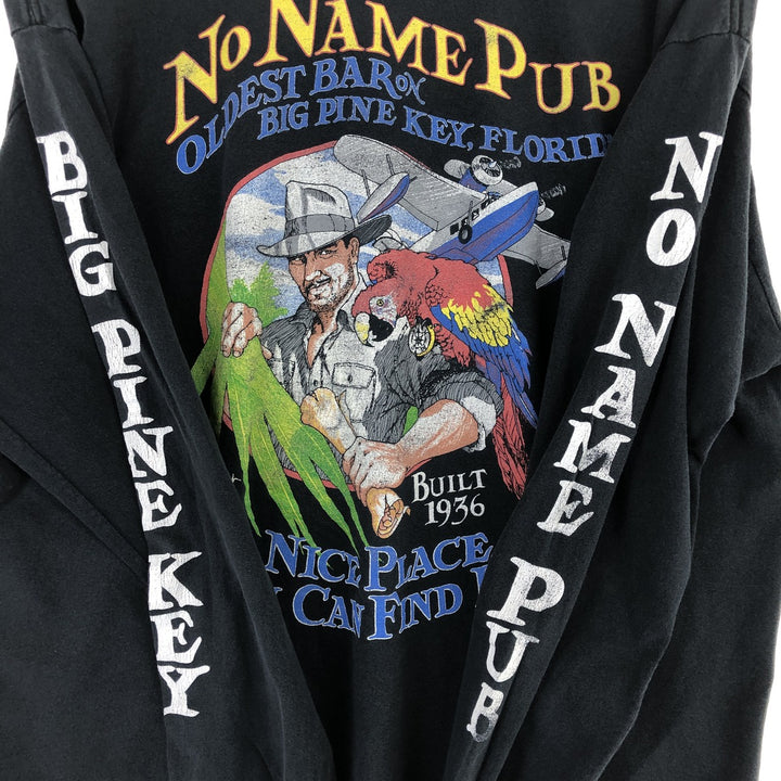 Back print long T-shirt, men's XL size /eaa430994