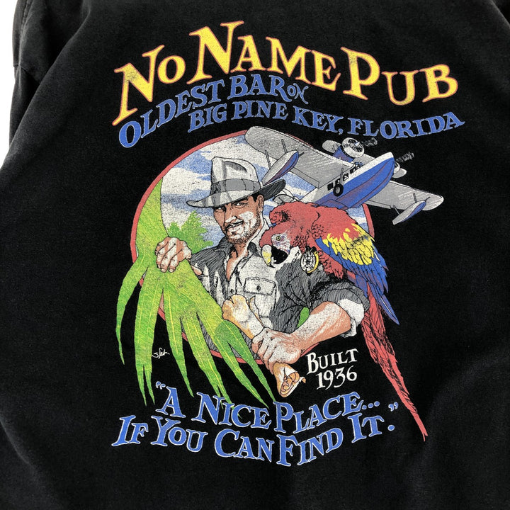 Back print long T-shirt, men's XL size /eaa430994