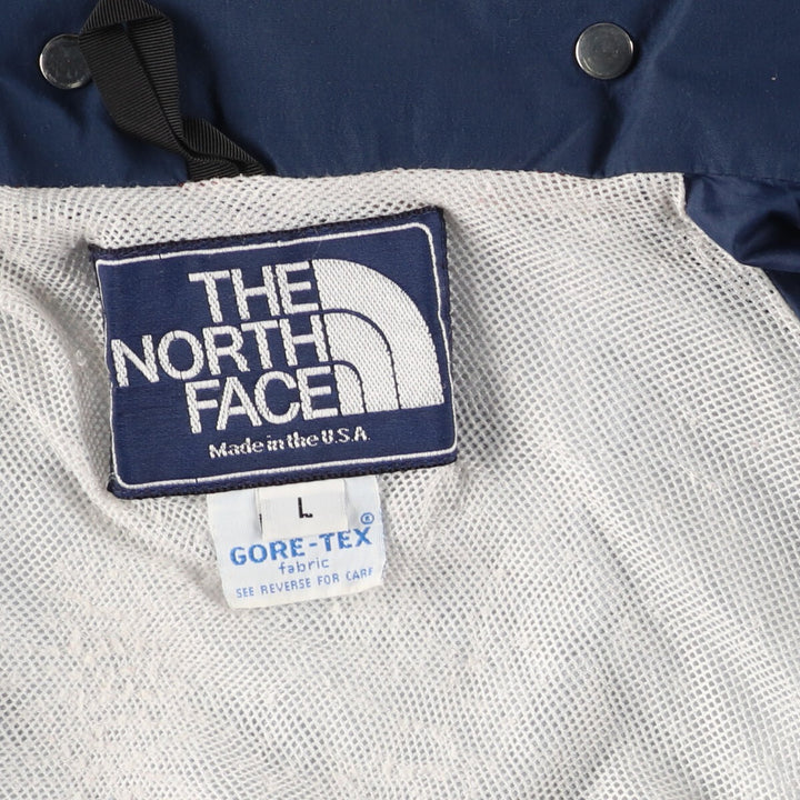 80'S The North Face Navy Tag Gore-Tex Mountain Jacket Shell Jacket Made in USA Men's L Vintage /eaa431089