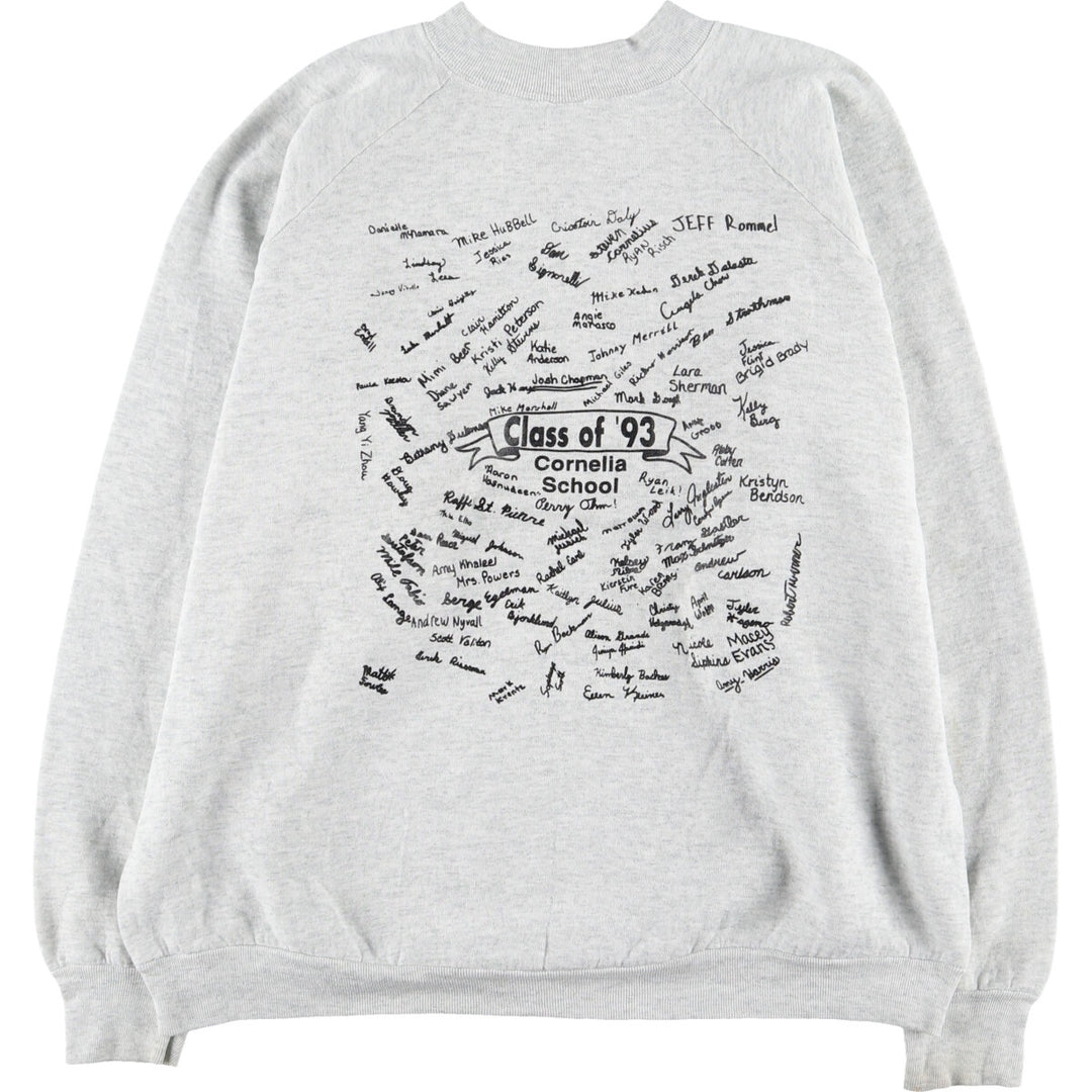 90'S Fruit of the Loom Double-Sided Print College Sweatshirt, Made in USA, Men's XL, Vintage /eaa431115