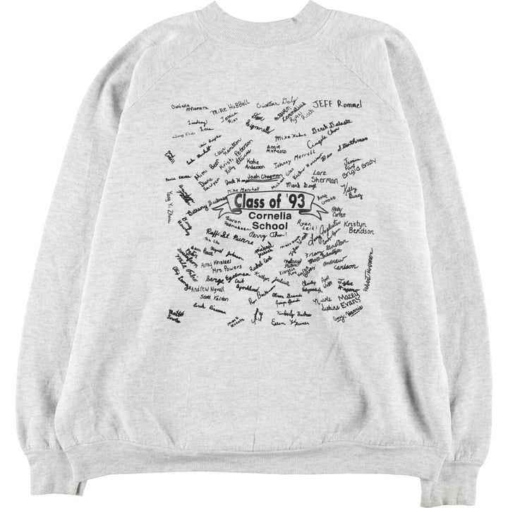 90'S Fruit of the Loom Double-Sided Print College Sweatshirt, Made in USA, Men's XL, Vintage /eaa431115