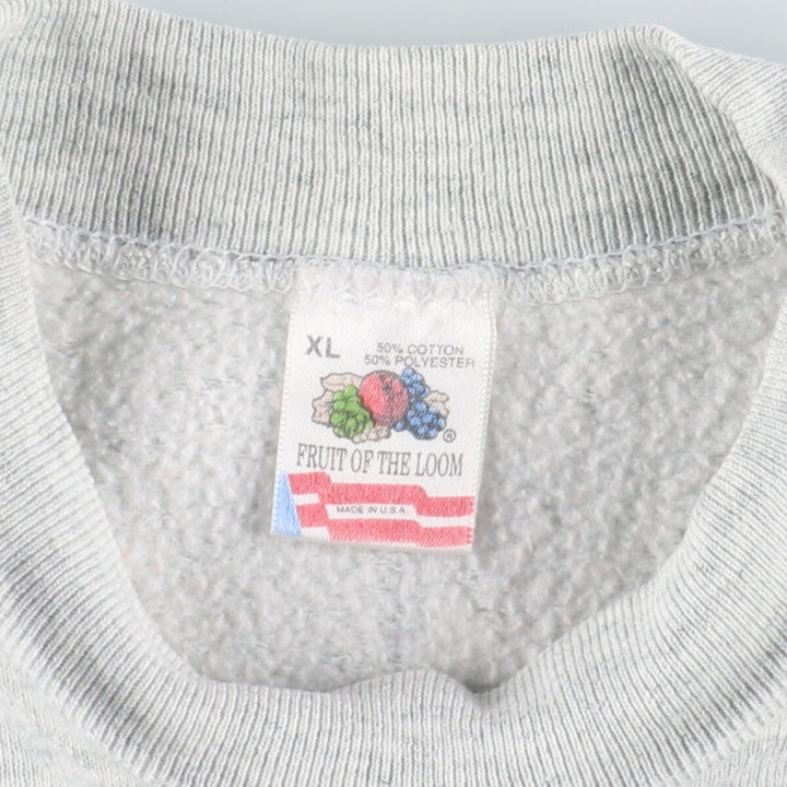 90'S Fruit of the Loom Double-Sided Print College Sweatshirt, Made in USA, Men's XL, Vintage /eaa431115