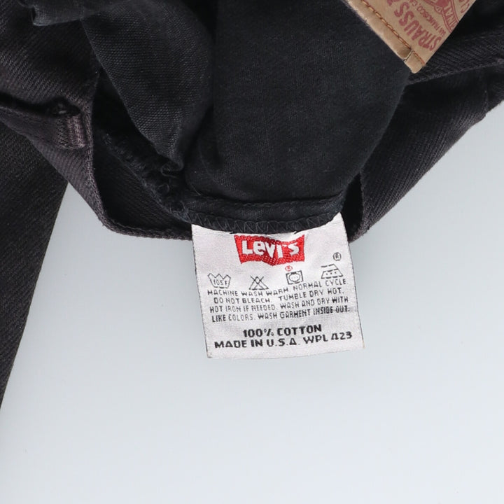 90'S Levi's 501-0000 Black Denim Straight Denim Pants Made in USA Men's W30 Vintage /eaa431321