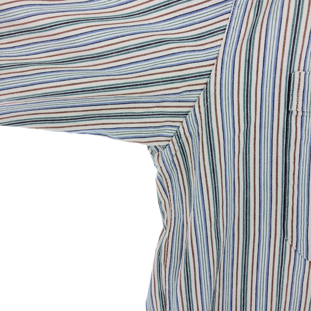 80'S Banana Republic Long Sleeve Striped Shirt Men's L /eaa431329