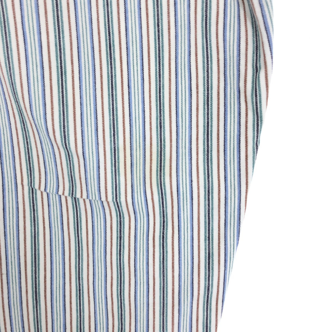 80'S Banana Republic Long Sleeve Striped Shirt Men's L /eaa431329