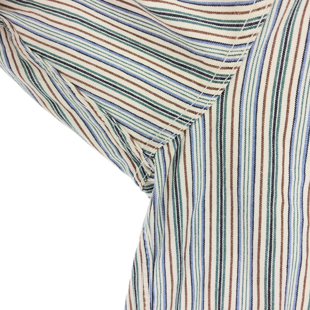 80'S Banana Republic Long Sleeve Striped Shirt Men's L /eaa431329