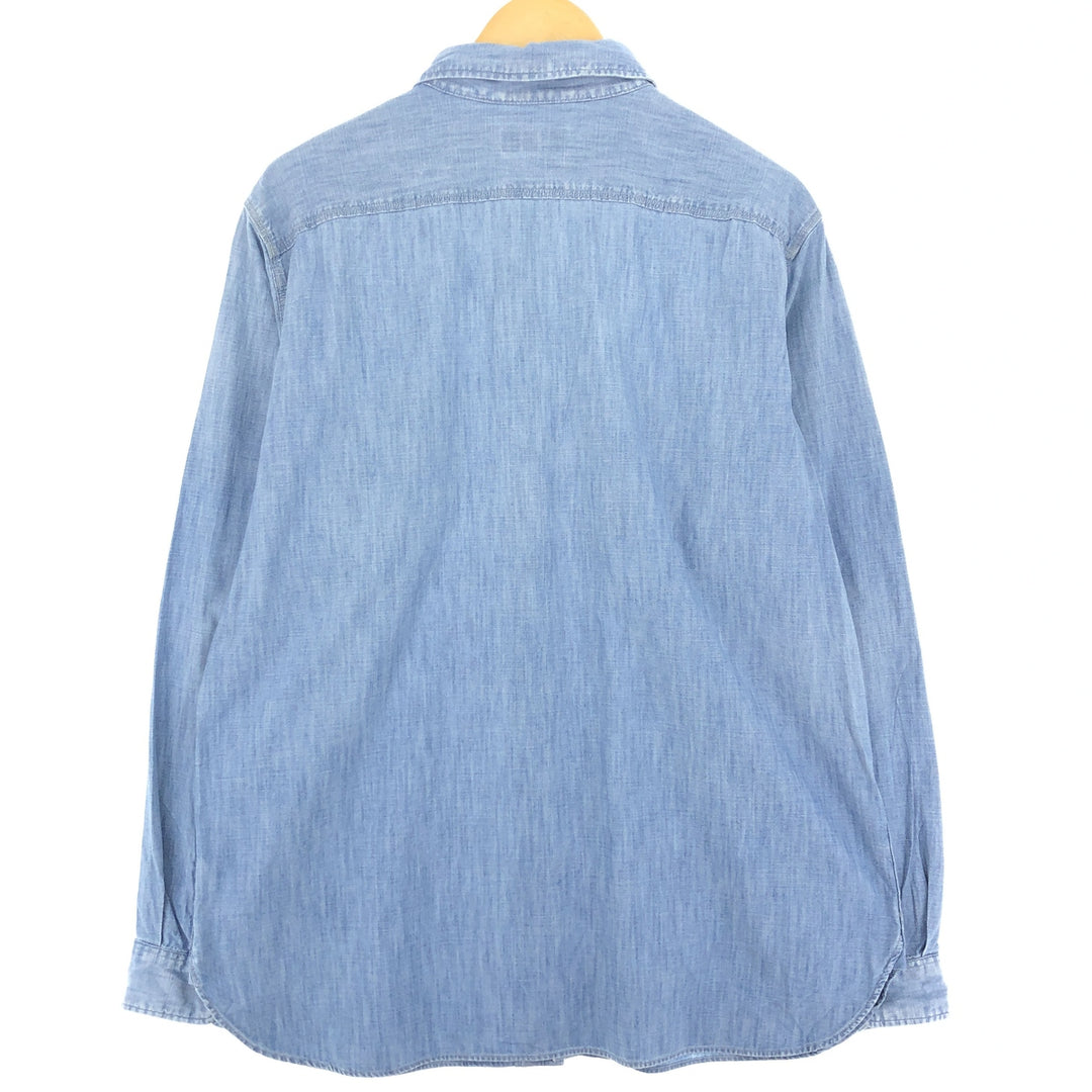 Ralph Lauren long sleeve denim shirt, men's L /eaa431336