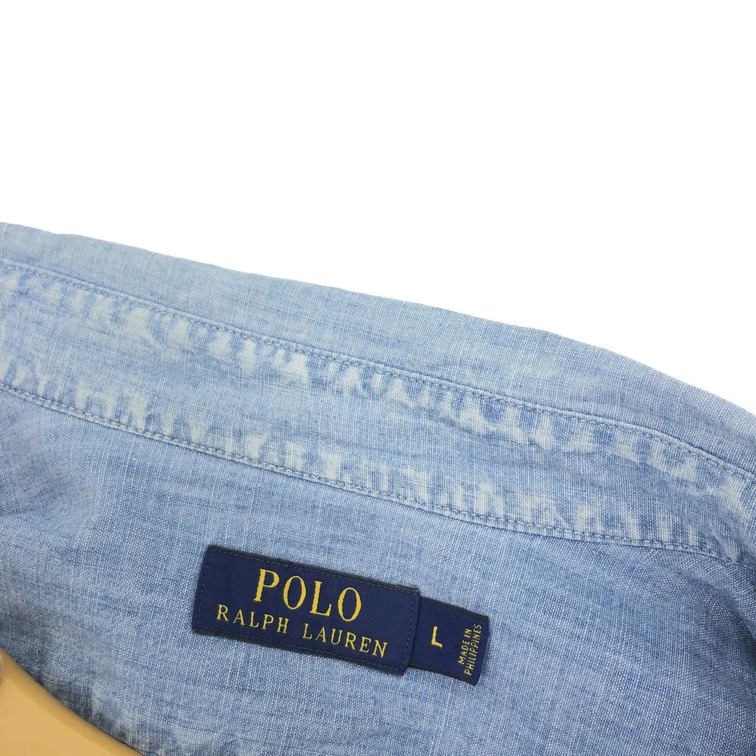 Ralph Lauren long sleeve denim shirt, men's L /eaa431336
