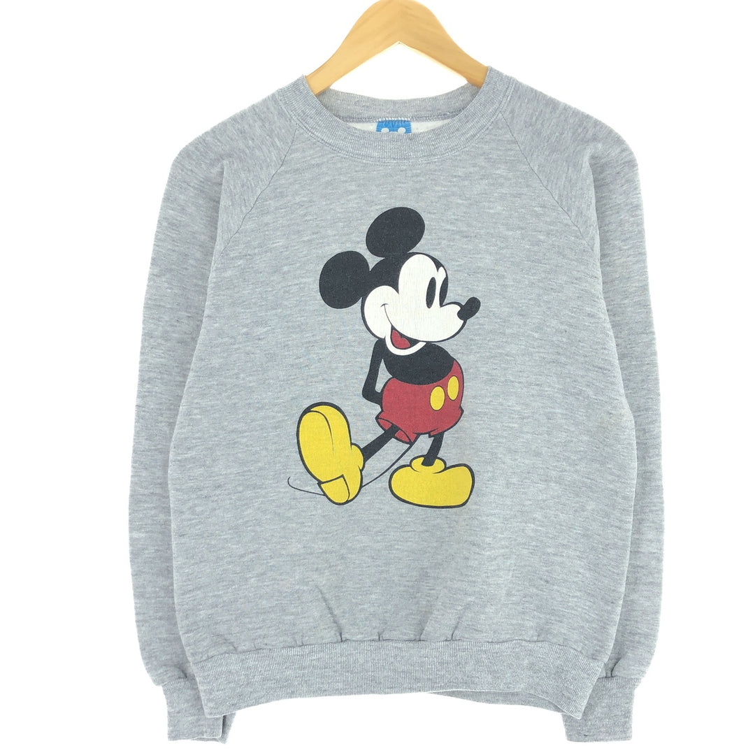 80'S Disney MICKEY MOUSE Mickey Mouse character sweatshirt, made in USA, men's M, vintage /eaa431483