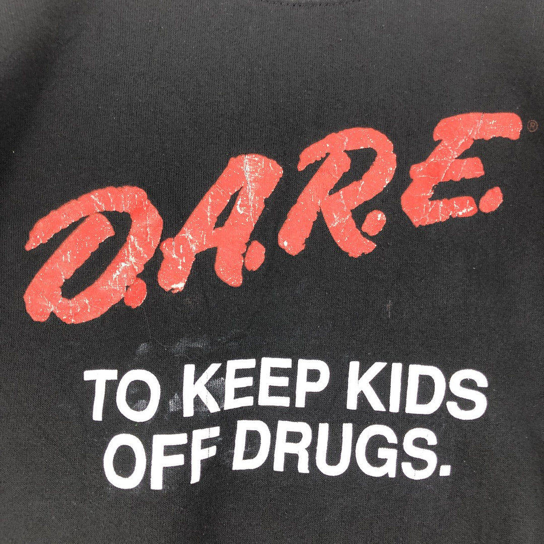 90'S Lee DARE Drug Abuse Prevention Education Printed Sweatshirt Trainer Made in USA Men's L Vintage /eaa431491