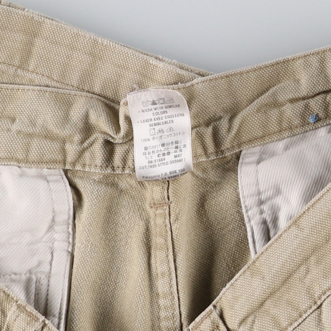 00'S Patagonia ORGANIC COTTON 55566F7 Duck Work Pants for Men, Size W34 / eaa431573