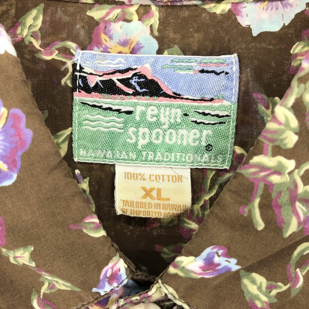 80s-90'S Reyn Spooner Diamond Head Tag Fish Pattern Hawaiian Aloha Shirt Made in Hawaii Men's XL Vintage /eaa431642