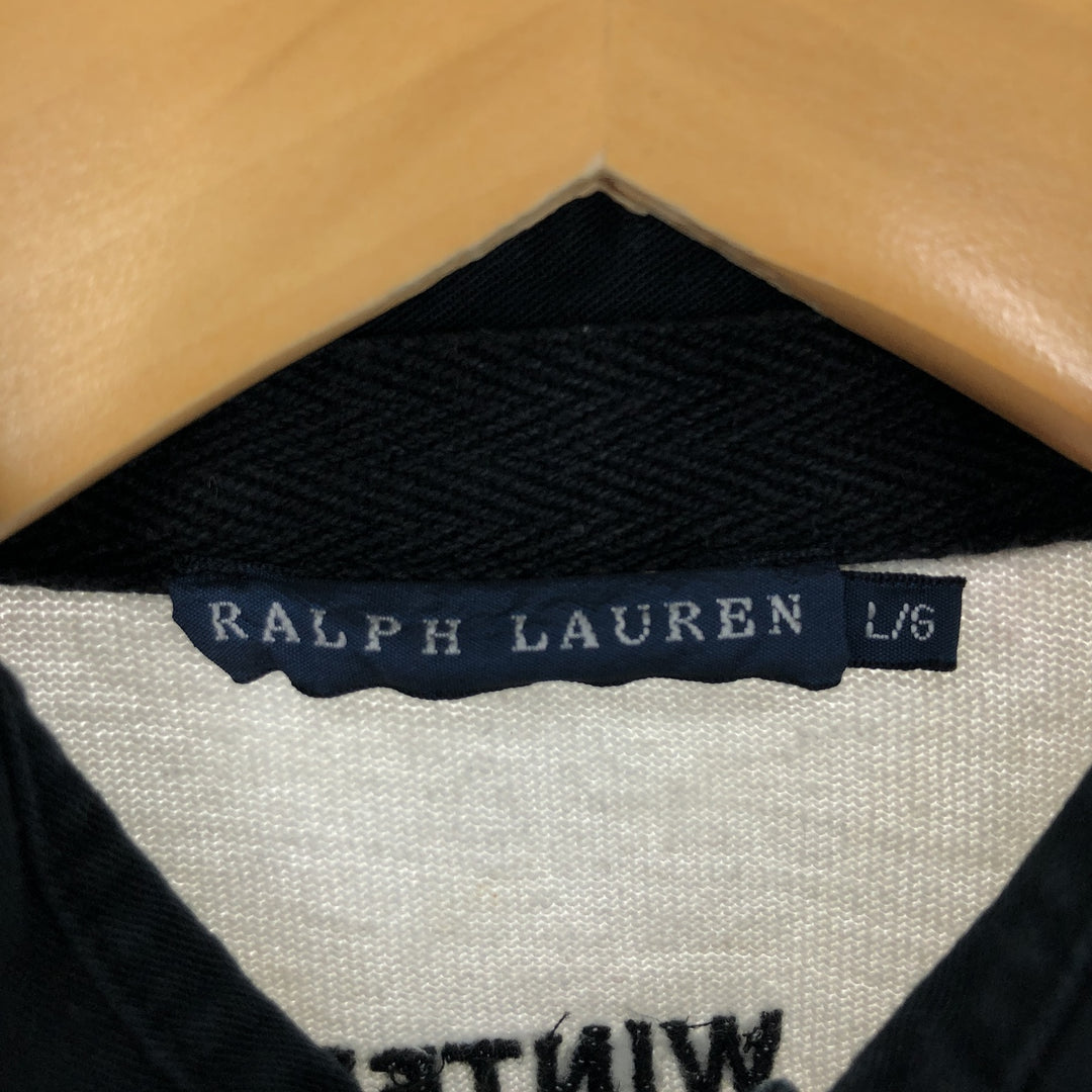 Ralph Lauren Long Sleeve Rugby Shirt Women's L /eaa431766