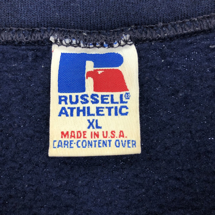 90'S Russell College Half Zip Sweatshirt, Made in USA, Men's XL, Vintage /eaa431796