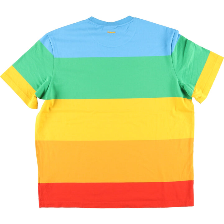 Lacoste Rainbow Short Sleeve Striped T-Shirt Men's XXL /eaa431809