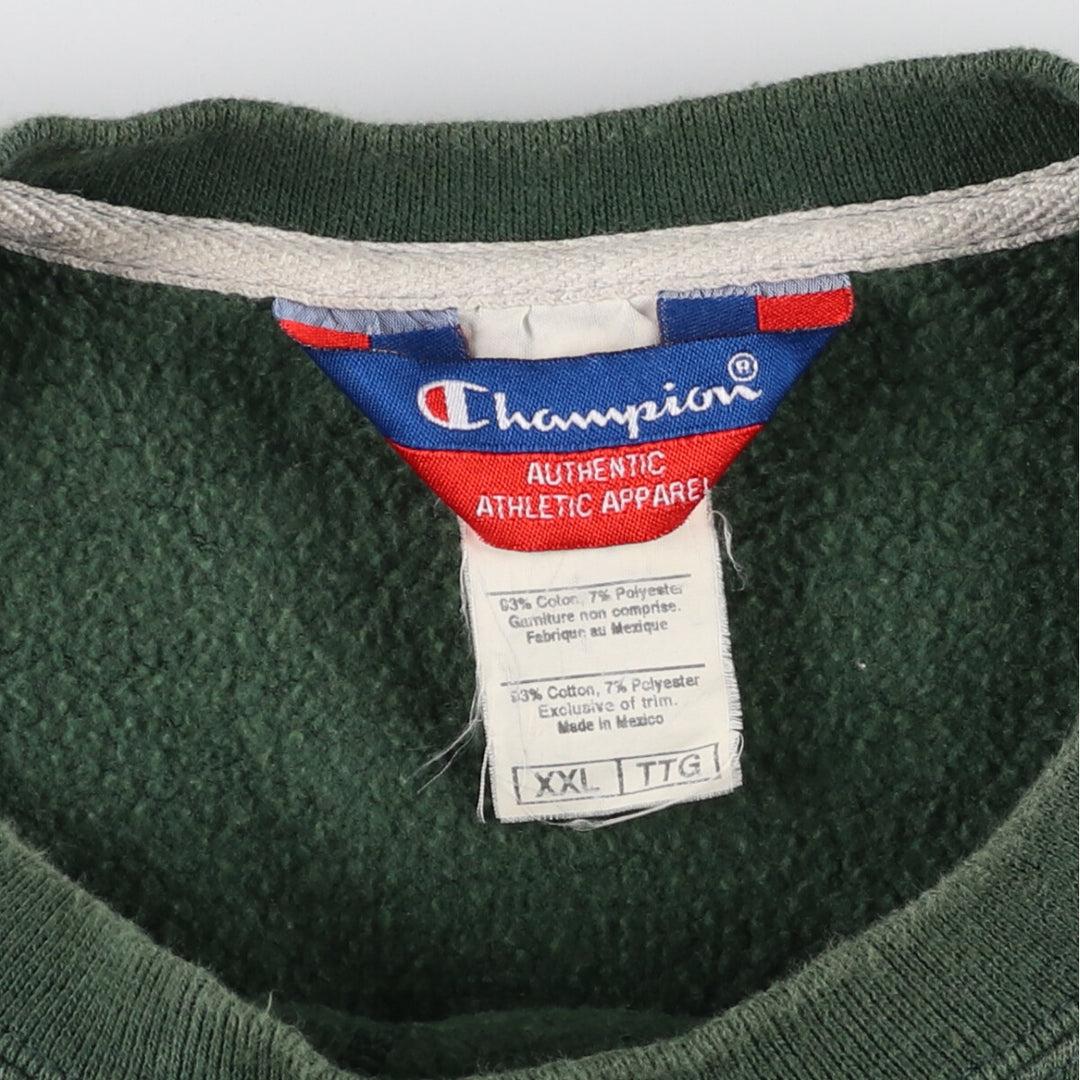 90s~ Champion Authentic Athletic Apparel One Point Logo Sweatshirt Trainer Men's XXL /eaa431850