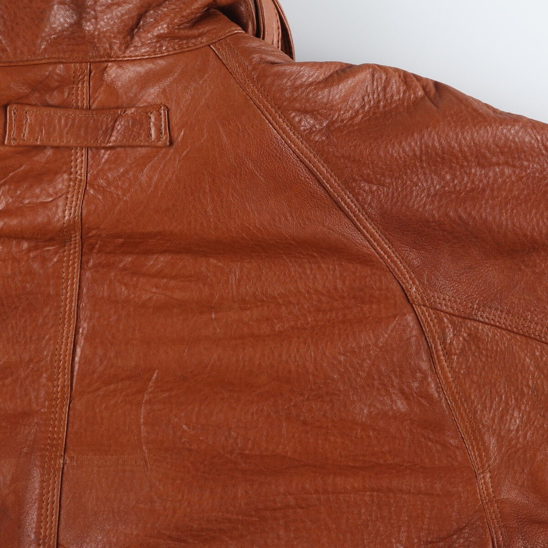 90'S Nautica Leather Blouson Type Men's L Vintage /eaa431973