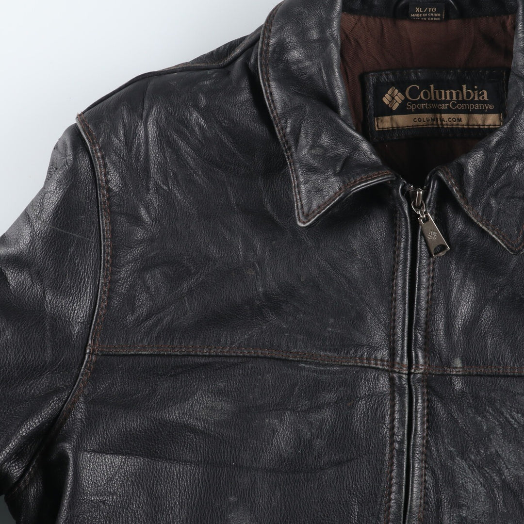 Columbia Leather Blouson Type Men's XL /eaa431974