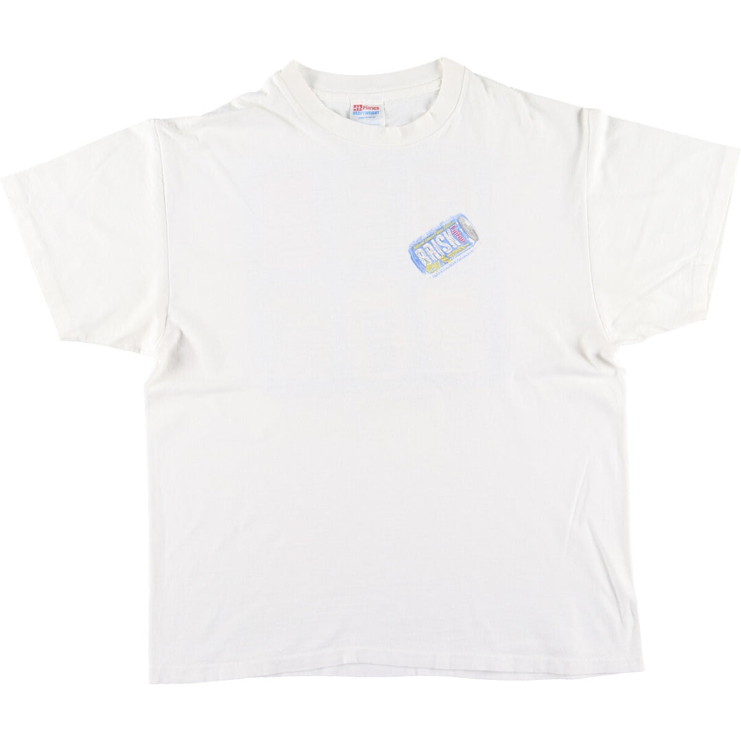 90'S Hanes LIPTON BRISK Double-sided Print Advertising T-Shirt Made in USA Men's XL /eaa431979