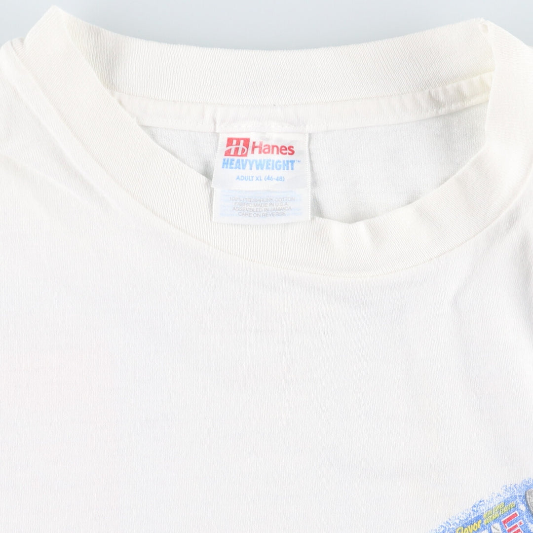 90'S Hanes LIPTON BRISK Double-sided Print Advertising T-Shirt Made in USA Men's XL /eaa431979