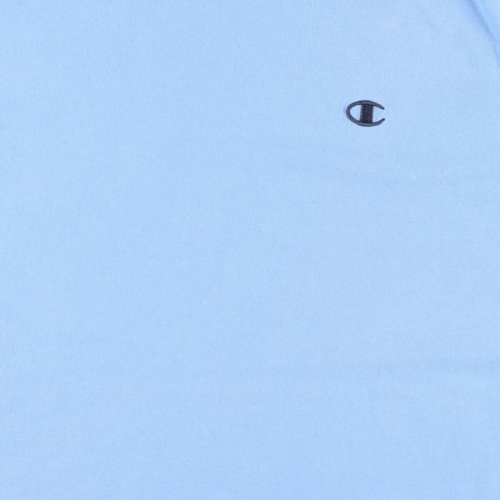 Champion One Point Logo T-shirt Men's XXL cotton Blue type light blue Vintage Second Hand