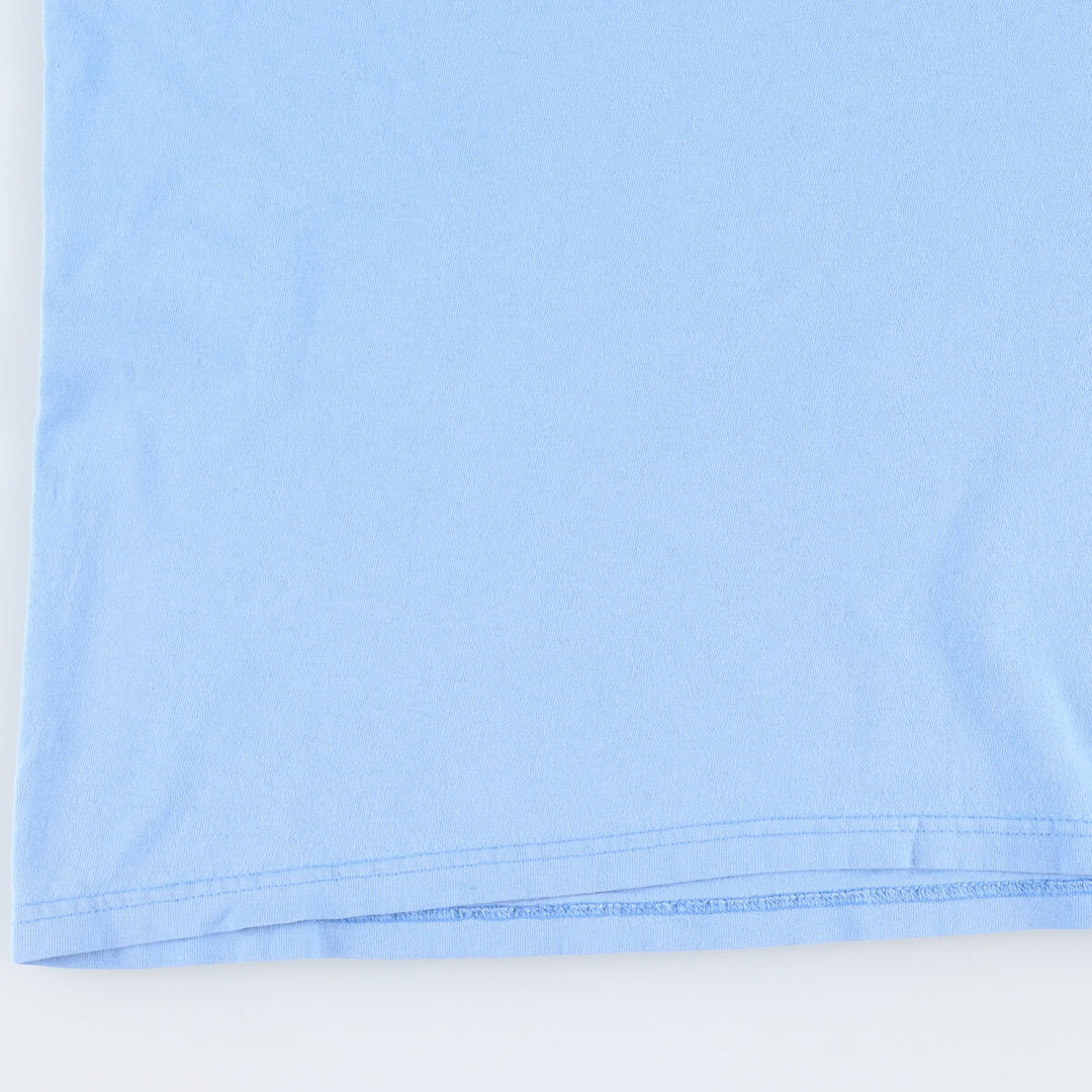 Champion One Point Logo T-shirt Men's XXL cotton Blue type light blue Vintage Second Hand