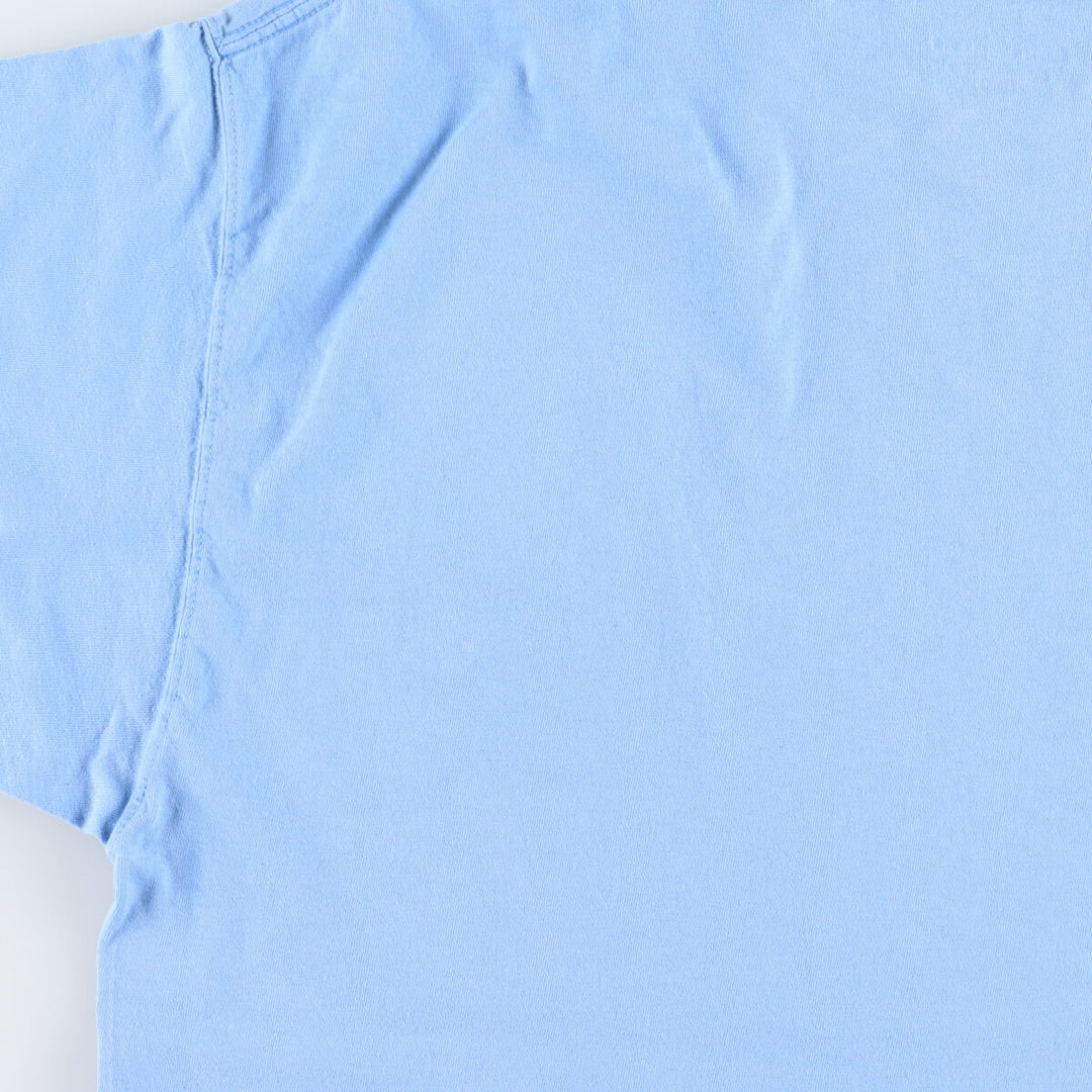 Champion One Point Logo T-shirt Men's XXL cotton Blue type light blue Vintage Second Hand