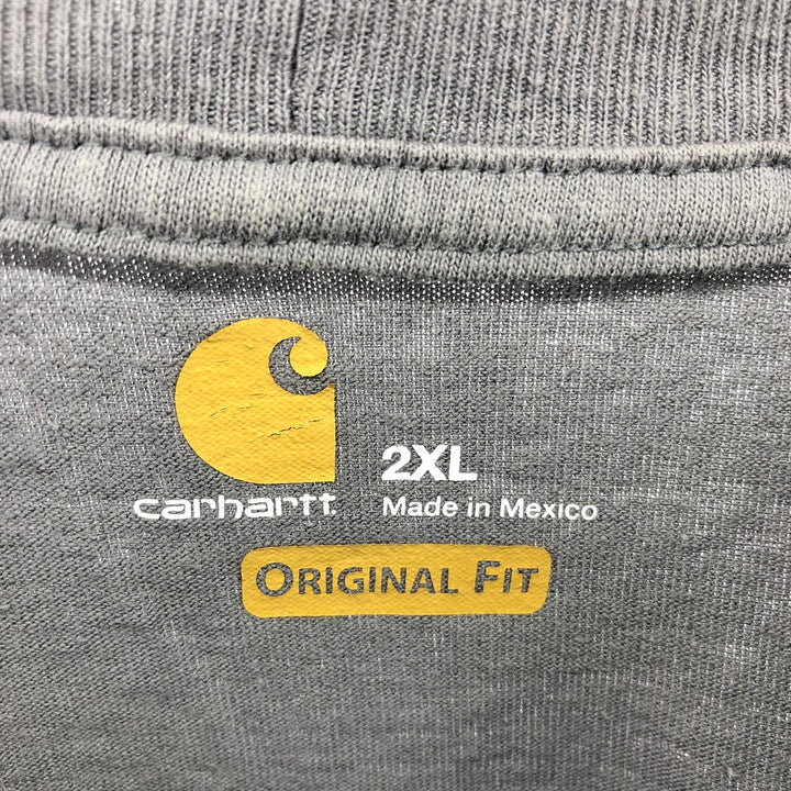 Carhartt ORIGINAL FIT Plain Pocket Long T-Shirt Long T Men's XXL / eaa432029