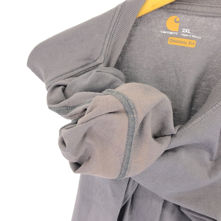 Carhartt ORIGINAL FIT Plain Pocket Long T-Shirt Long T Men's XXL / eaa432029