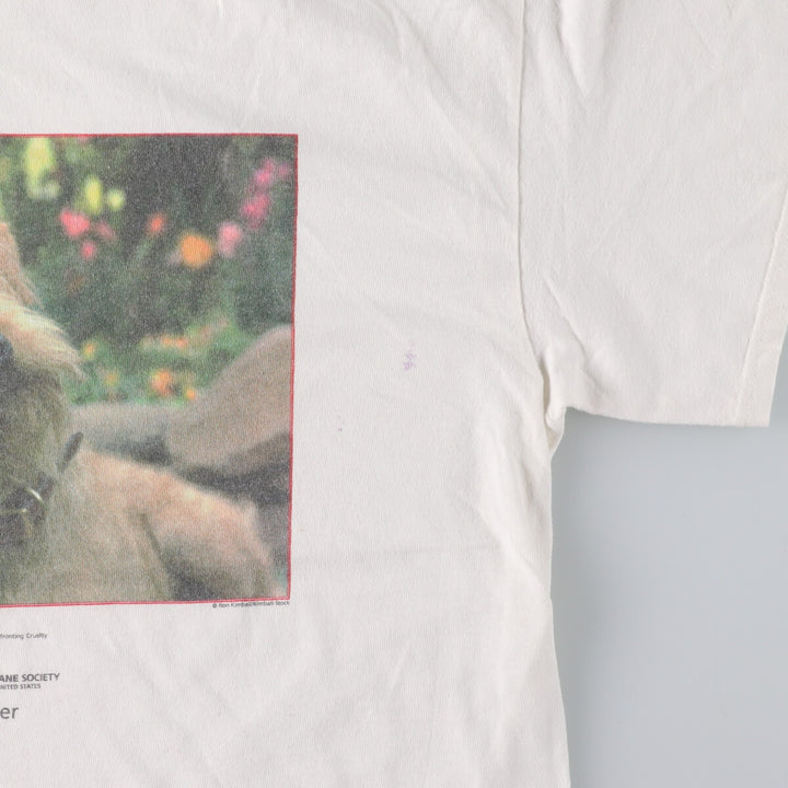 DELTA Dog Pattern Animal T-shirt Men's L /eaa432036