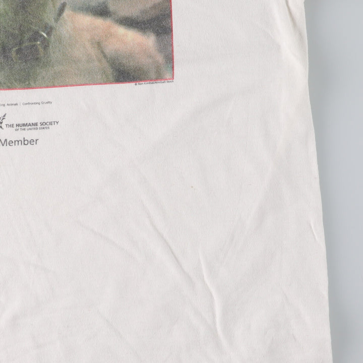 DELTA Dog Pattern Animal T-shirt Men's L /eaa432036