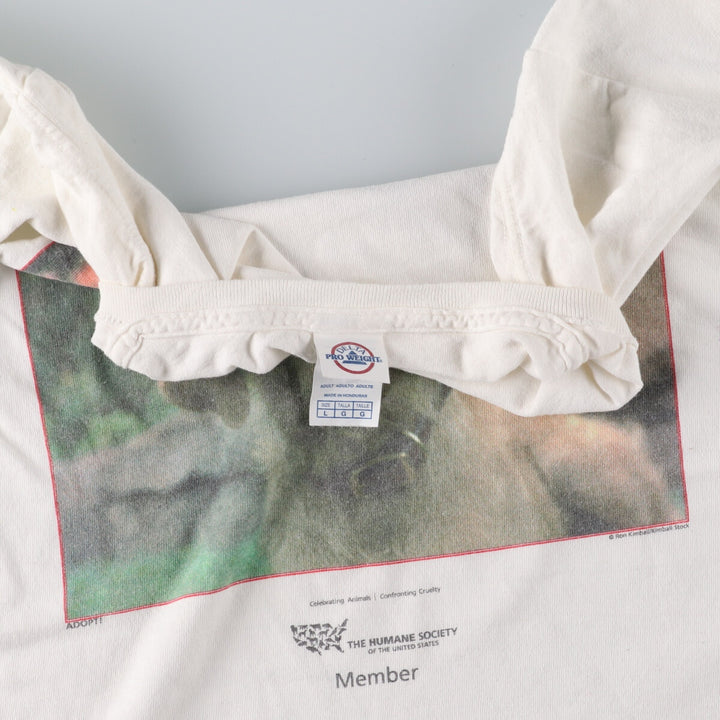 DELTA Dog Pattern Animal T-shirt Men's L /eaa432036