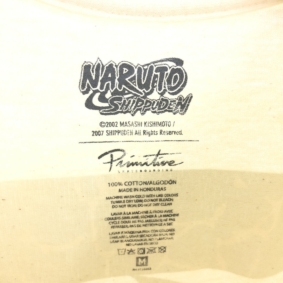 PRIMITIVE NARUTO SHIPPUDEN Naruto Shippuden Hatake Kakashi Anime Character Print T-Shirt Men's M /eaa432046