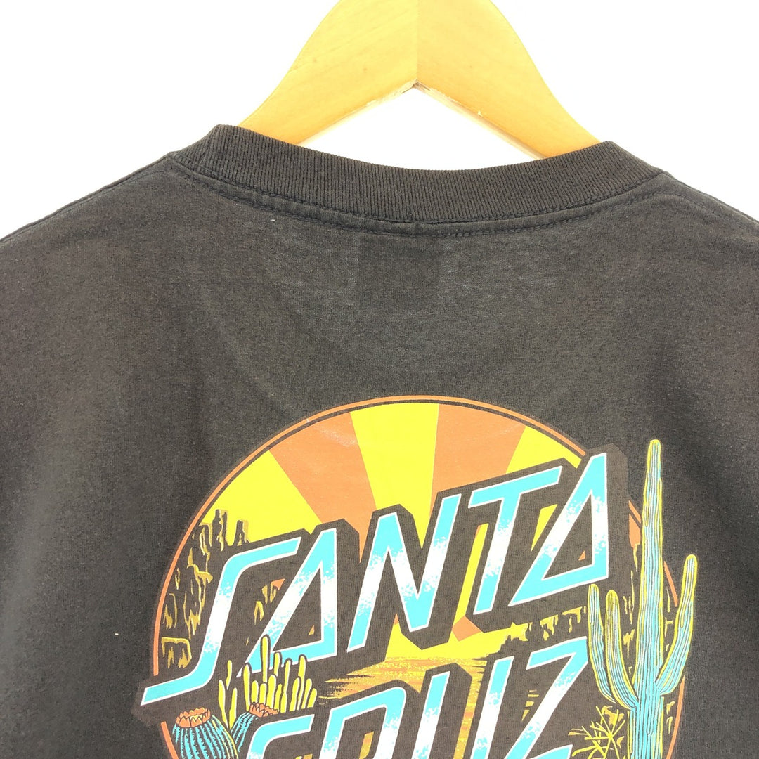 SANTA CRUZ Back Print Surf Skate T-Shirt Men's L /eaa432049