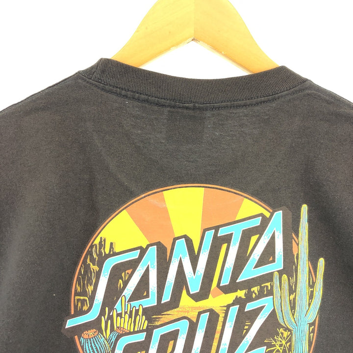 SANTA CRUZ Back Print Surf Skate T-Shirt Men's L /eaa432049